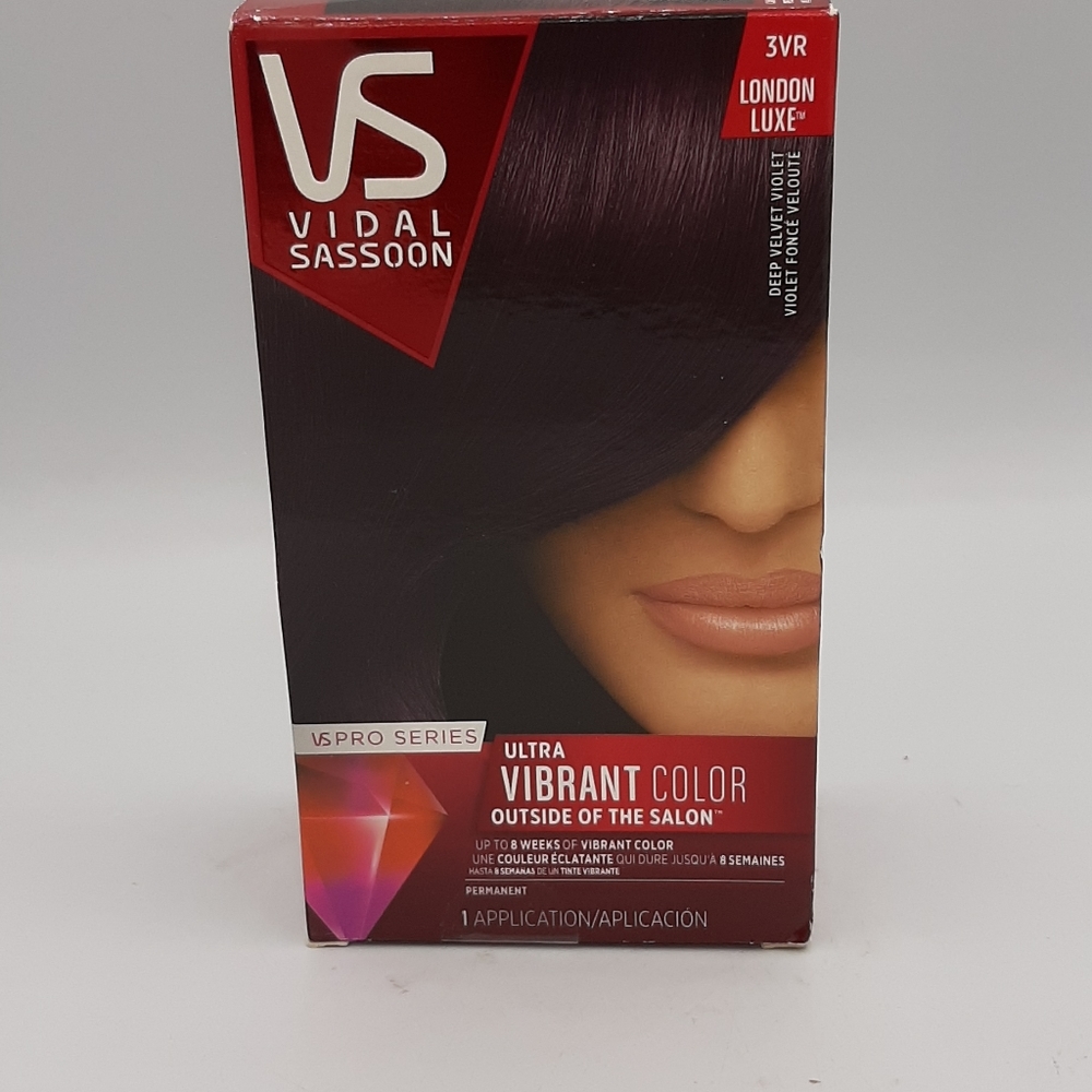 NEW Vidal Sassoon Pro Series 3VR London Luxe Deep Velvet Violet Hair Dye